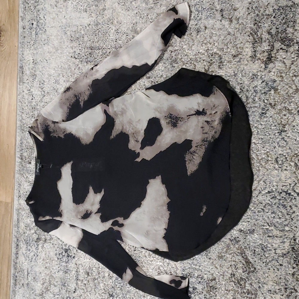 Size small sheer black tunic